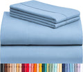 LuxClub 4 PC Full Sheet Set, Deep Pockets Wrinkle Free Cooling Bed Sheets Hotel by LuxClub