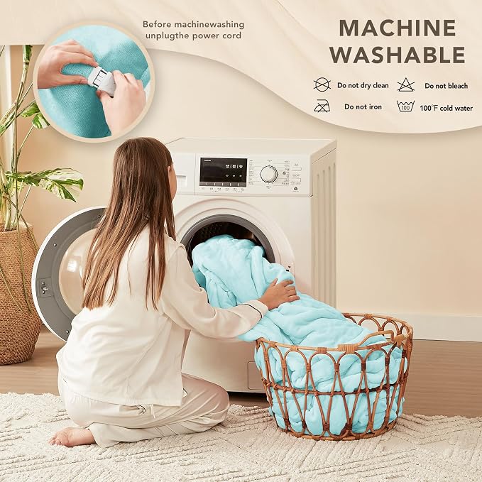 Homemate Electric Heated Blanket Full Size - Image 7