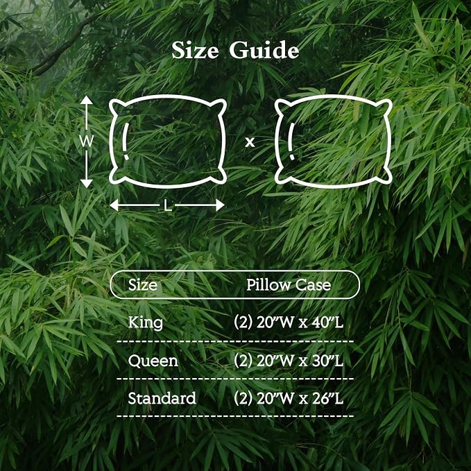 Cooling Pillowcases King Size Set of 2, Viscose Derived from Bamboo - Image 7