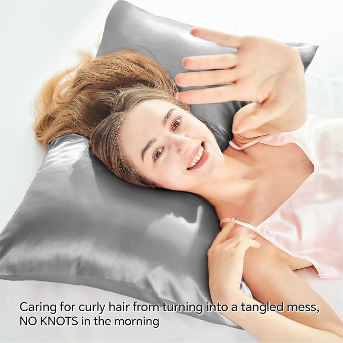 BEDELITE Satin Pillowcase with Zipper, Super Soft and Cooling Similar to Silk - Image 4