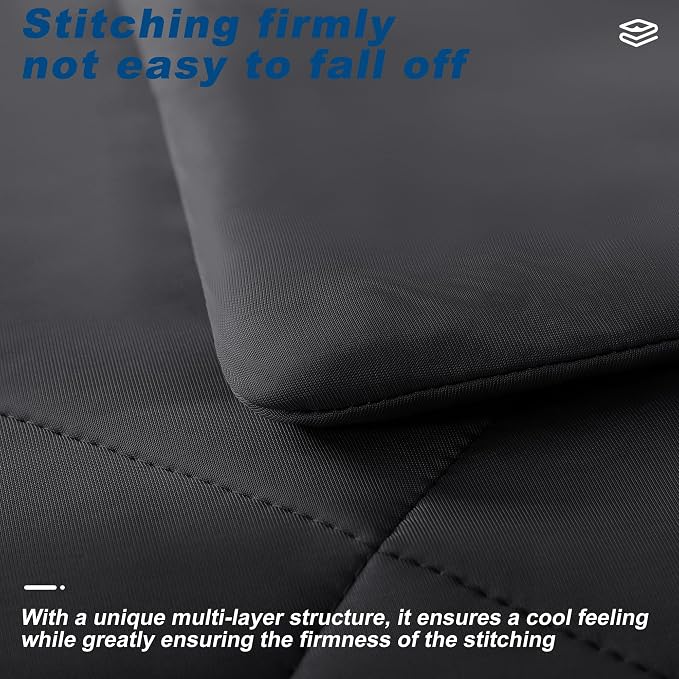 Cooling Comforter Queen Size, Double-Sided Cold Tech Fabric Quilted Bed - Image 4