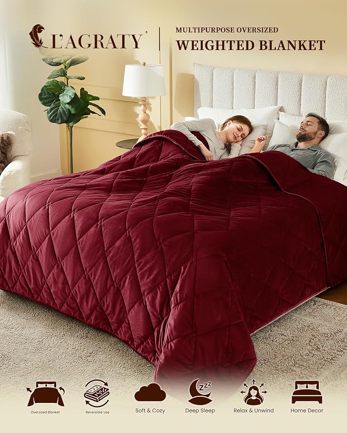 L'AGRATY Queen Size Weighted Blanket - Image 2