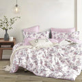 LEMIROE Pink Floral Cotton Comforter Queen Size 3PC by LEMIROEBEDDING