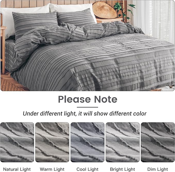 NEXHOME PRO Twin Duvet Cover, Soft and Lightweight 100% Washed Microfiber - Image 6
