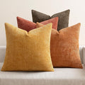 MIULEE Pack of 4 Orange/Yellow Couch Throw Pillow Covers 20x20 Inch Halloween by MIULEE