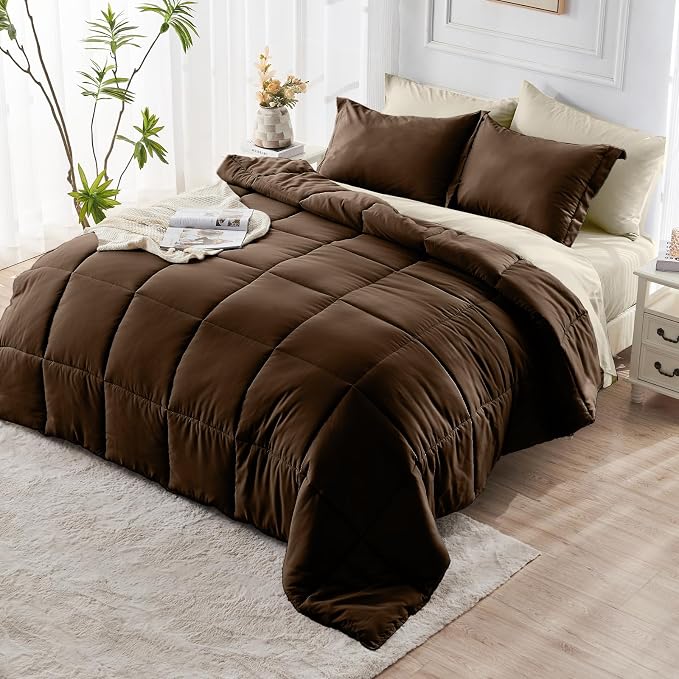 JOLLYVOGUE King Comforter Set, Ultra-Soft Bed in a Bag King Size 7 Pieces - Image 9