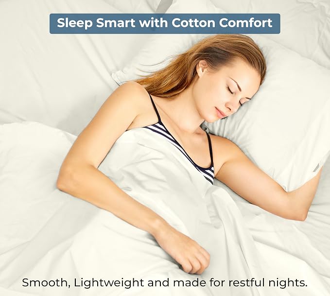 Royale Linens 100% Organic Cotton Twin Flat Sheet Only - Image 9