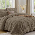 Sasttie Twin XL Comforter Set, 5-Piece Bed in a Bag, Pintuck Bedding Sets by SASTTIE