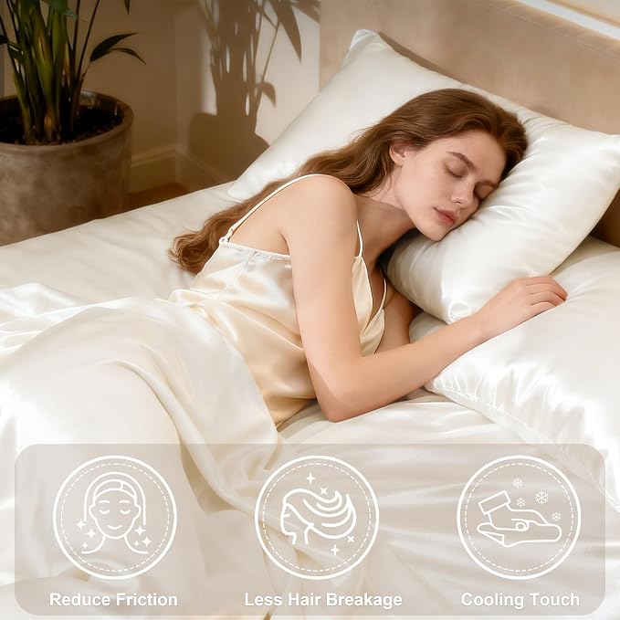 Love's cabin Twin Silky Soft Satin Bed Sheet Set - Image 3
