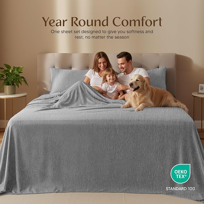 Utopia Bedding King Size Sheet Set – 4 Piece Bed Sheets, Soft and Breathable - Image 2