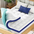 BEDELITE Queen Mattress Topper Dual Layer 4 Inch Memory Foam Mattress Topper by BEDELITE