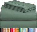 LuxClub 4 PC King Sheet Set, Breathable Luxury Bed Sheets, Deep Pockets 18" by LuxClub
