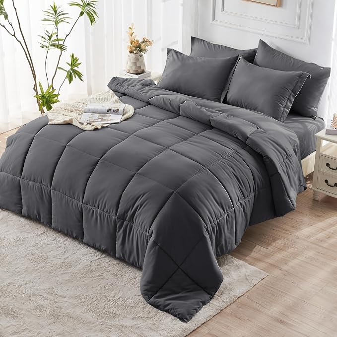 JOLLYVOGUE Oversized Queen Comforter Set, Ultra-Soft Bed in a Bag Oversized - Image 8