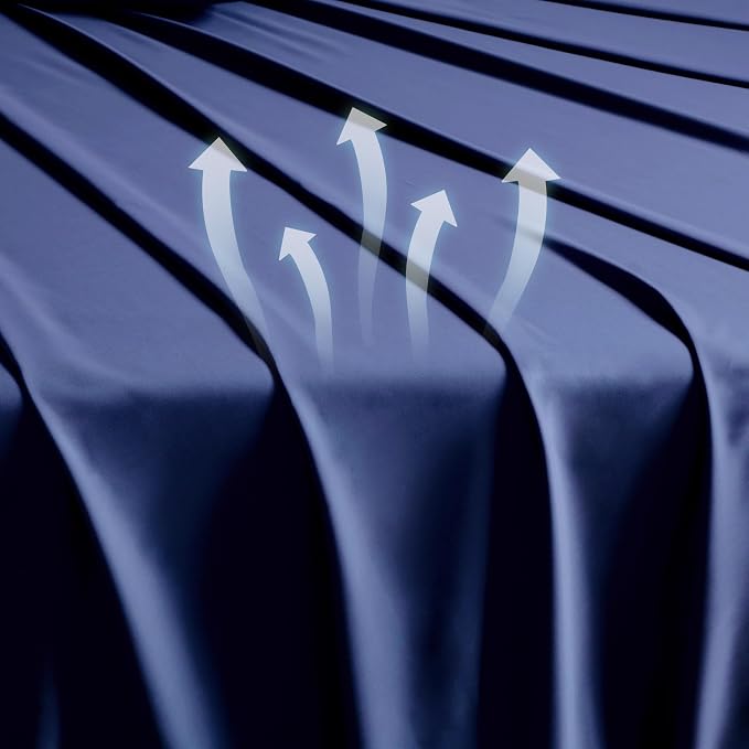 Bamboo Viscose Flat Sheets Only, Sateen Weave Twin Size Flat Sheet Only - Image 3
