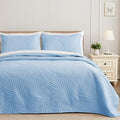 Exclusivo Mezcla King Size Quilt Bedding Set, Lightweight Sky Blue Quilts King by ExclusivoMezcla