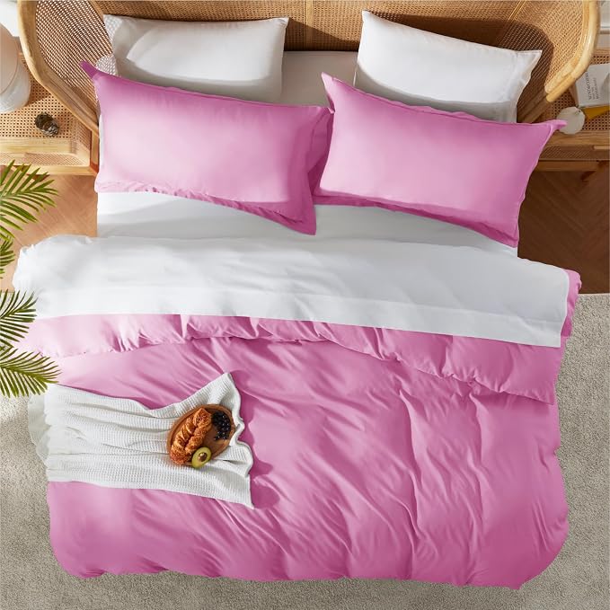 Nestl Light Pink California King Duvet Cover Sets - Image 5