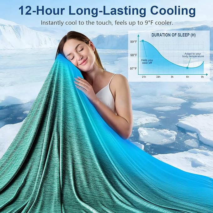 KMUSET Cooling Blanket Twin XL, Double Sided Summer Cooling Blankets - Image 2