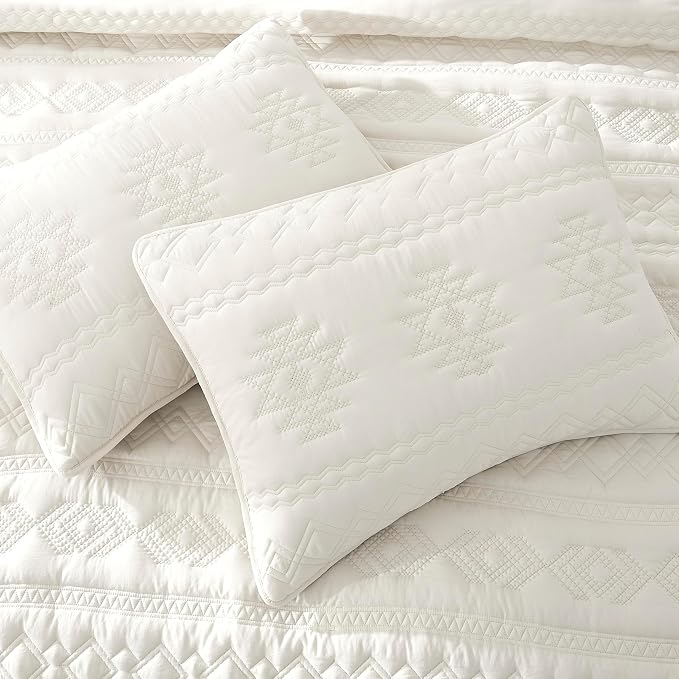 WDCOZY Boho Ivory Twin Quit Size Bedding Sets - Image 4