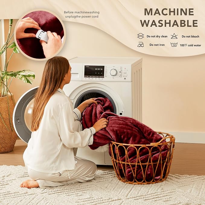 Homemate Electric Heated Blanket Full - Image 7