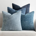 MIULEE Pack of 4 Couch Throw Pillow Covers 20x20 Inch Neutral Blue Soft by MIULEE