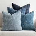 MIULEE Pack of 4 Couch Throw Pillow Covers 22x22 Inch Neutral Blue Soft by MIULEE