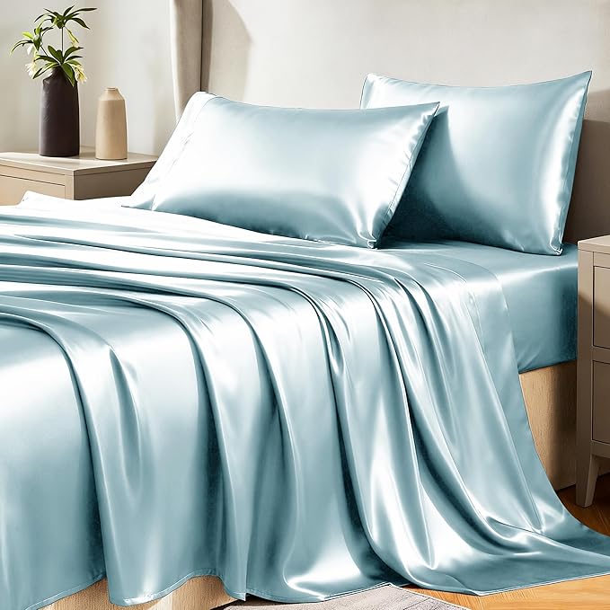 CozyLux Satin Sheets Full Size Sheets by CozyLux
