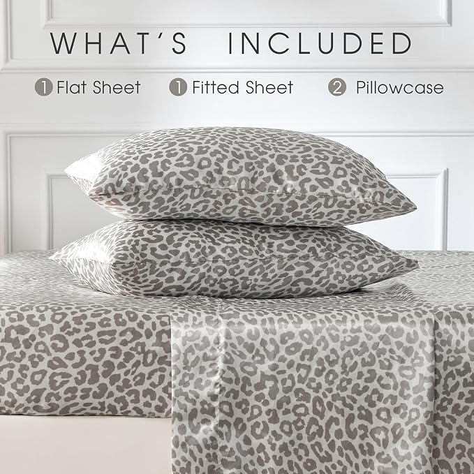 FreshCulture Satin Sheets Queen Size Bed Set- 4 Piece Luxury Soft Silky Queen - Image 3
