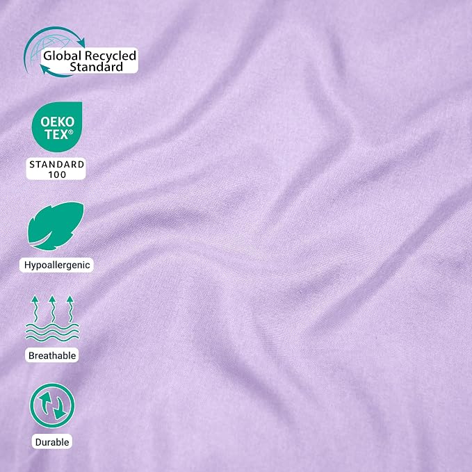 ZPECC Pillow Cases Queen Size Set of 4, 20x30 Envelope Closure Pillowcases - Image 3