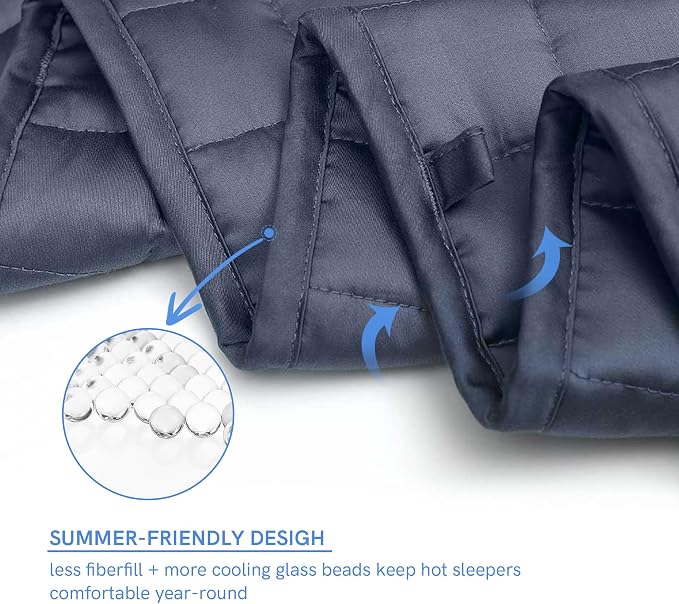 YnM Exclusive Cooling Weighted Blanket Rayon, Bed Blanket - Image 5