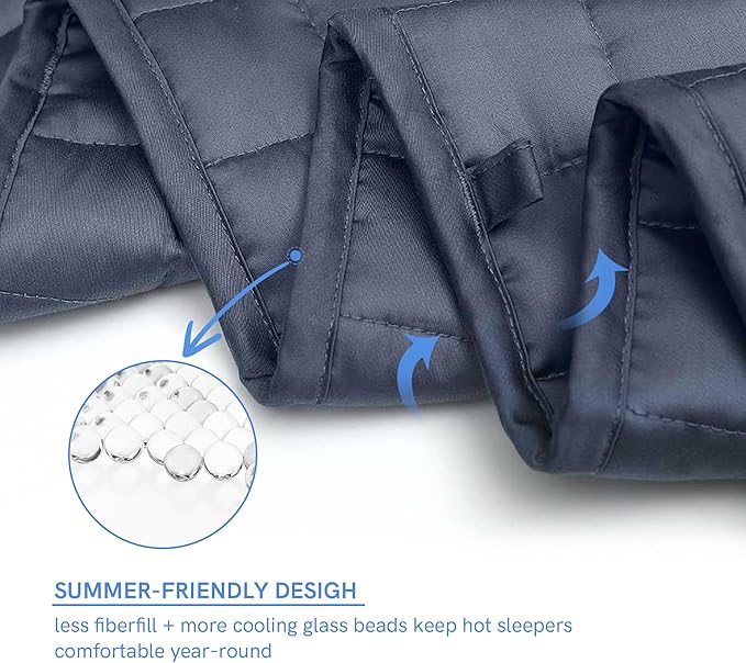 YnM Cooling Weighted Blanket, Smallest Compartments - Image 5