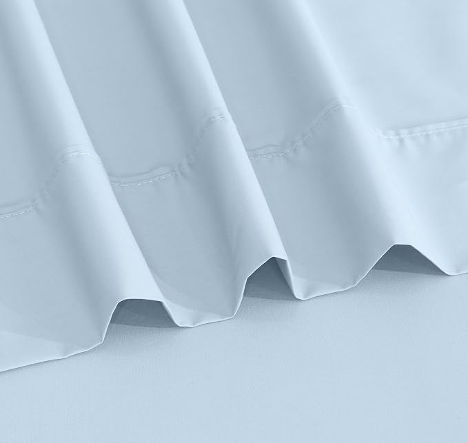 RUVANTI 100% Cotton Sheets – Twin Size Percale Bedding, Cooling & Breathable - Image 8