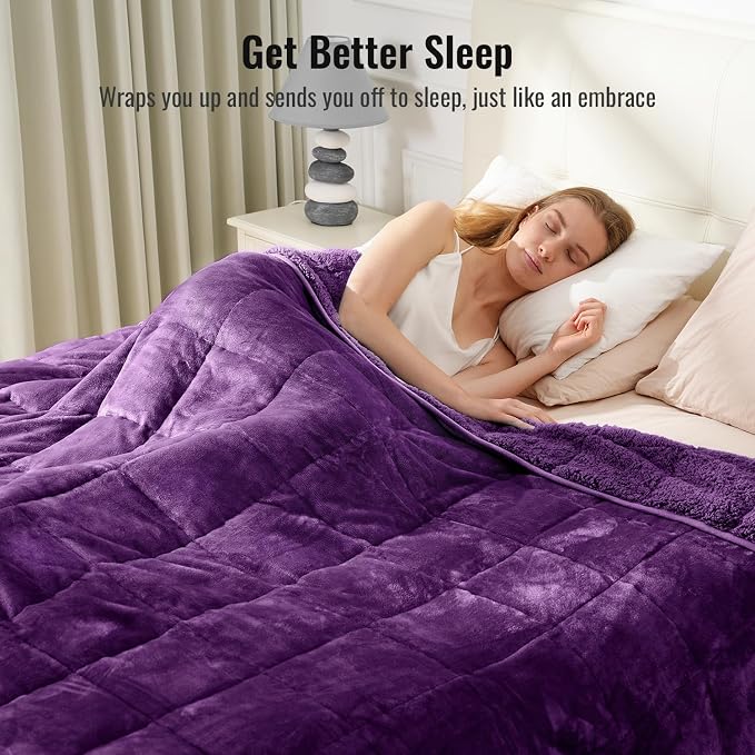 Uttermara Weighted Blankets for Adults Queen Size, 20lbs 60x80 inches Blanket - Image 3