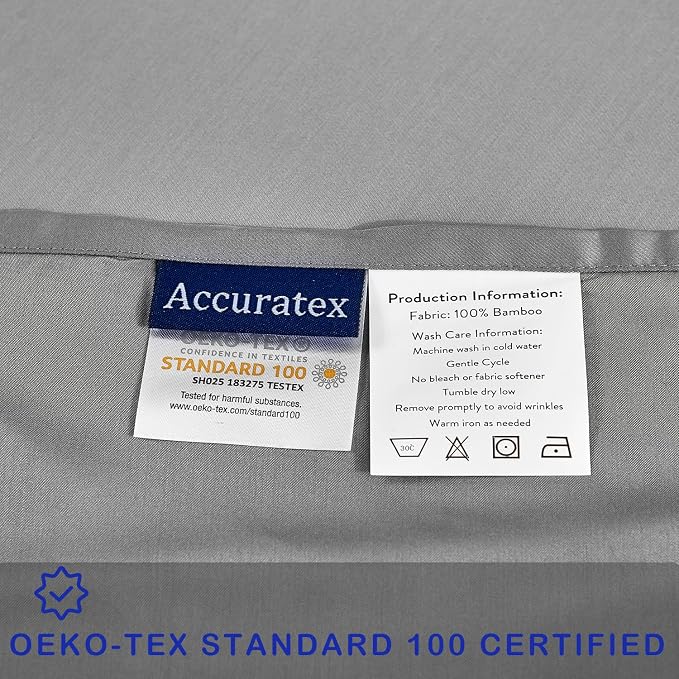 ACCURATEX Cooling Pillow Cases Queen Size Set of 2, Rayon Derived from Bamboo - Image 6