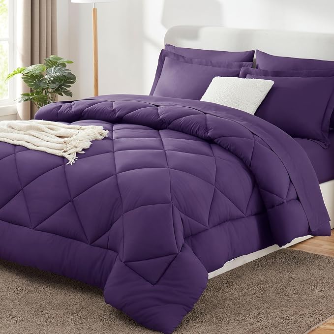 CozyLux Full Size Comforter Sets Purple by CozyLux