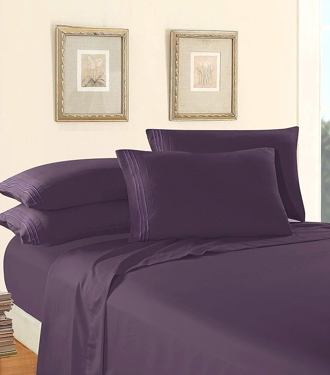 Elegant Comfort Luxury 1500 Premium Hotel Quality Microfiber 5-Piece Sheet Set - Image 3