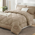 CozyLux Queen Comforter Set Taupe by CozyLux
