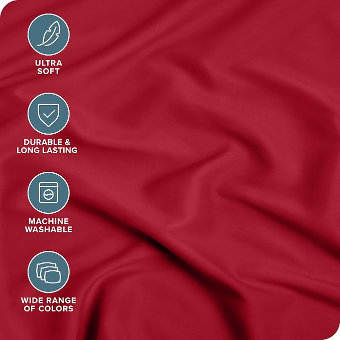 Bare Home 2-Pack Fitted Bottom Sheets Split King - Image 2