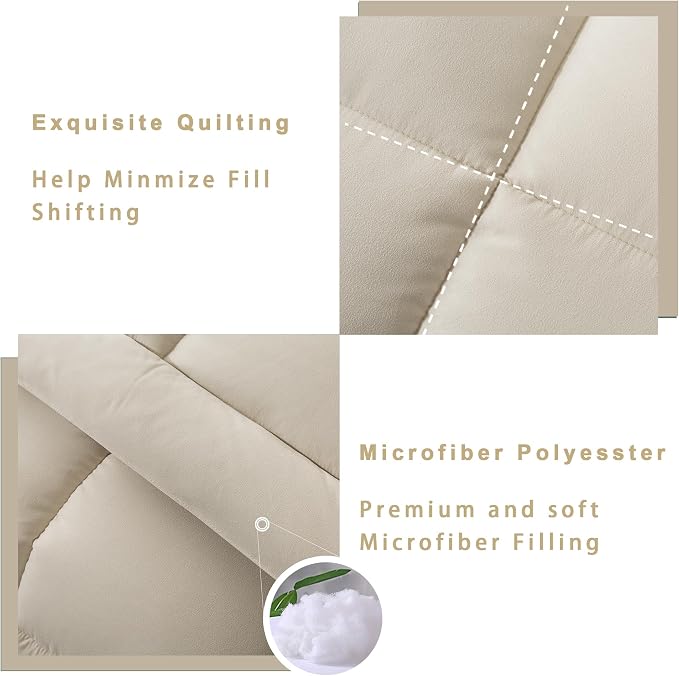 DOWNCOOL King Size Comforter Set -All Season Bedding Comforters Sets - Image 4