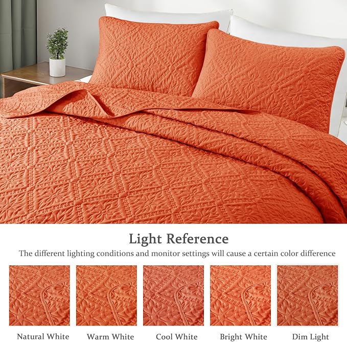 Exclusivo Mezcla Queen Quilt Bedding Set, Lightweight Soft Bedspreads Coverlets - Image 3