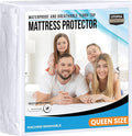 Queen Size Mattress Protector Waterproof, Premium 200 GSM Terry Mattress Cover by UTOPIABEDDING