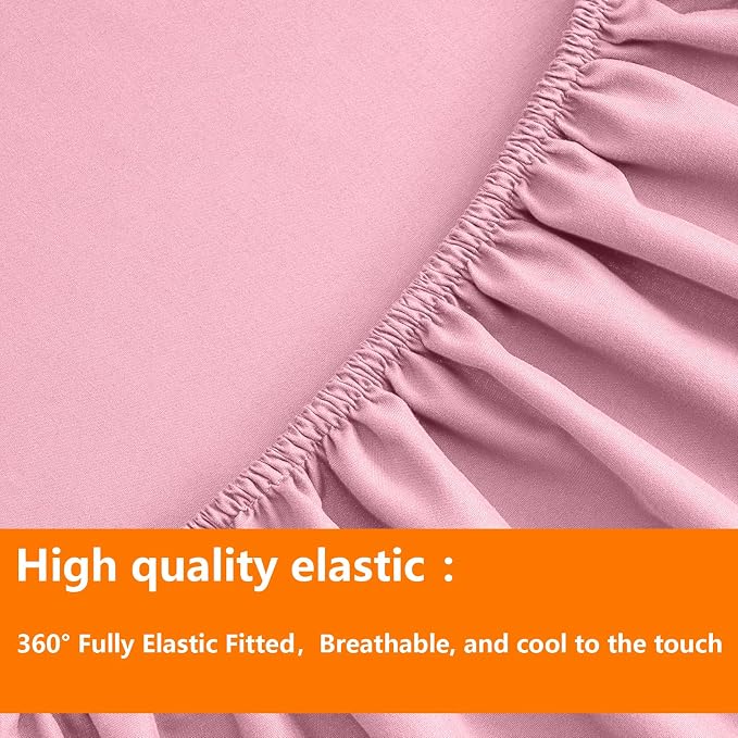 TAIMIT Pink Twin Size Comforter Set - Image 6