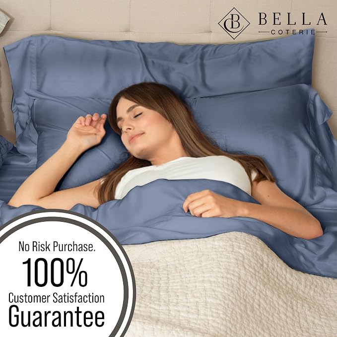 BELLA COTERIE | Luxury Bamboo Viscose Standard Size Pillowcase Set | 100% - Image 5