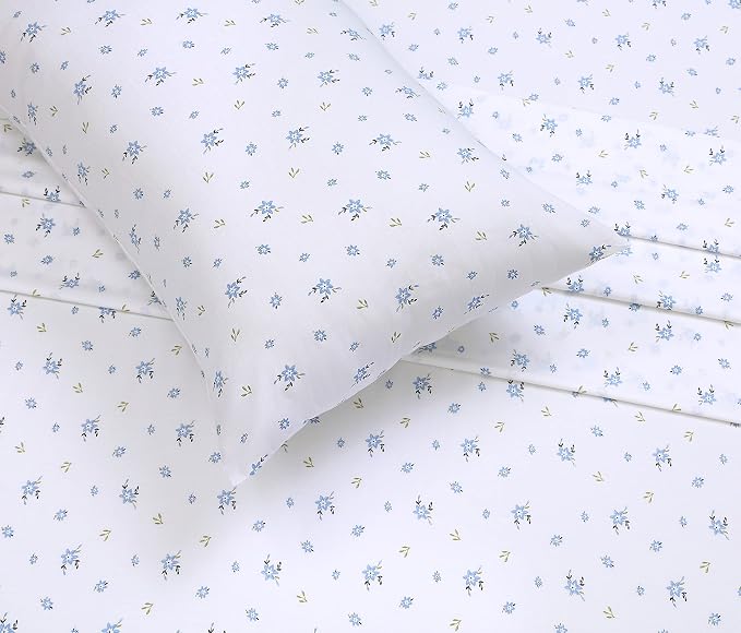 RUVANTI 100% Cotton Sheets – Twin Size Percale Bedding, Cooling & Breathable - Image 4