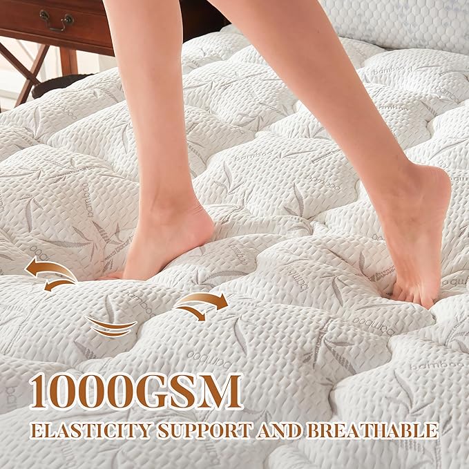 PRIMESOFT 100% Waterproof Queen Size Mattress Topper, Thick Pillow Top Mattress - Image 5