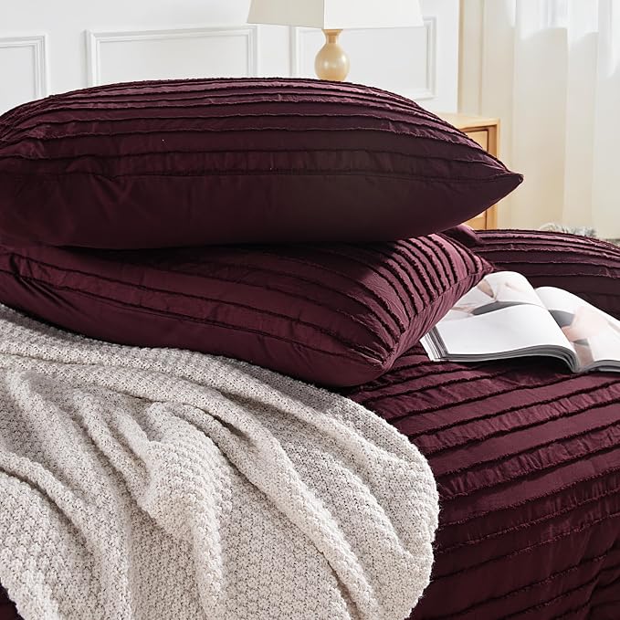 NEXHOME PRO Duvet Cover King, 3 Pieces Boho Tufted Duvet Cover Set, Soft and - Image 6