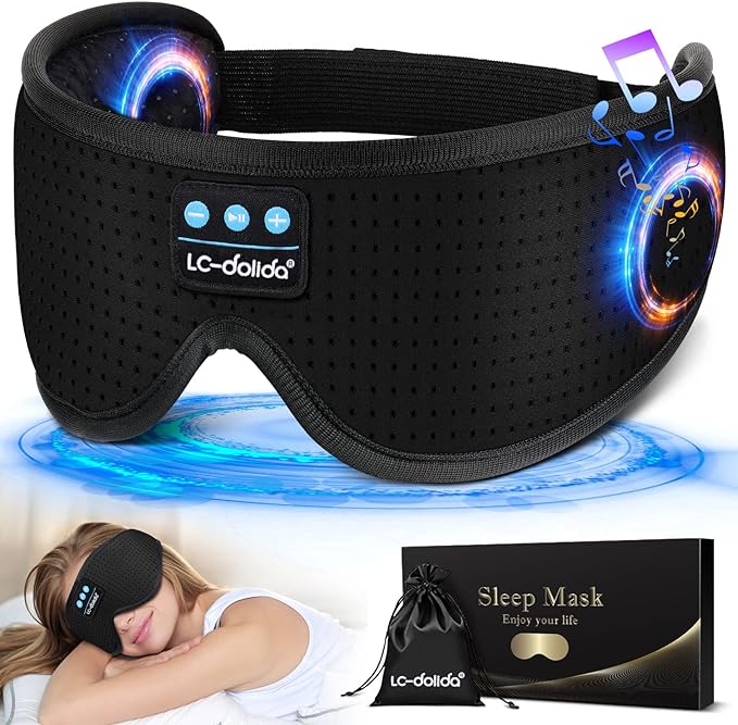 LC-dolida Sleep Headphones, Sleep Mask by LC-dolida