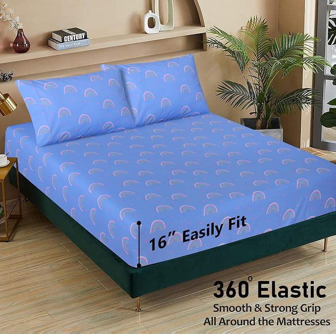 RUVANTI 100% Cotton Sheets – Queen Size Percale Bedding, Cooling & Breathable - Image 5