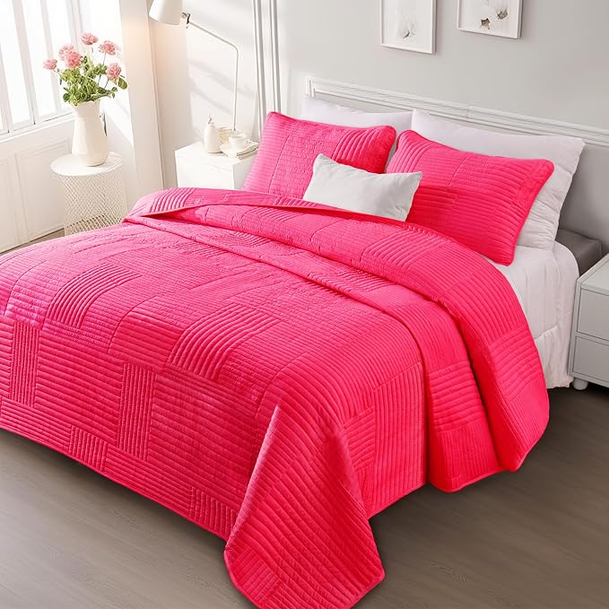 Whale Flotilla Ultra Soft King Quilt Bedding Set, Lightweight Microfiber Hot - Image 8