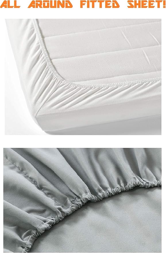 Elegant Comfort 1500 Premium Hotel Quality 1-Piece Fitted Sheet, fade Resistant - Image 3