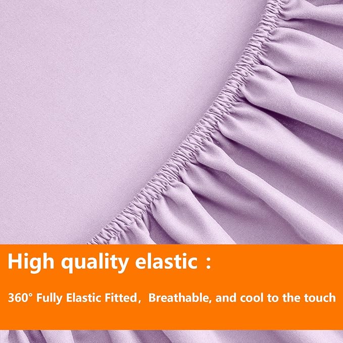 TAIMIT Light Purple Twin Size Comforter Set - Image 6
